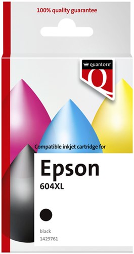 Inktcartridge Quantore alternatief tbv Epson 604XL T10H14 zwart