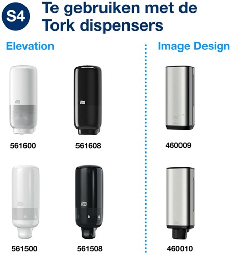 Handzeep Tork S4 foam luxe zacht geparfumeerd 1000ml 524901-3