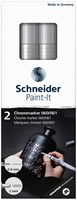 Viltstift Schneider Paint-it 060 - 061 2.0mm en 0.8mm metallic chrome set à 2 stuks-2