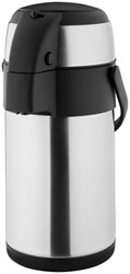 Thermoskan met pomp 2.5 liter rvs Olympia