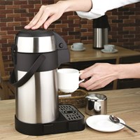 Thermoskan met pomp 2.5 liter rvs Olympia-3