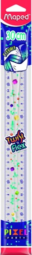 Liniaal Maped Pixel Party Twist 'n Flex 30cm transparant