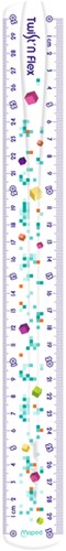 Liniaal Maped Pixel Party Twist 'n Flex 30cm transparant-2