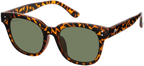 Zonnebril Montana met groen G15 gepolariseerd glas glans turtle-2