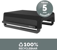 Monitorstandaard Fellowes Breyta zwart Ergonomisch met 3 hoogte-instellingen Stuk wit-2