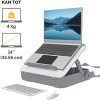 Laptop standaard in draagtas Fellowes Breyta wit-3