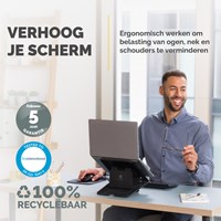 Laptop standaard Fellowes Breyta zwart-1