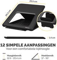 Laptop standaard Fellowes Breyta zwart-3