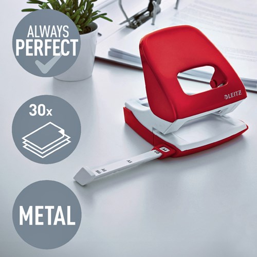 Leitz NeXXt WOW perforator 30 blad rood-3