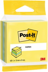 Memoblok 3M Post-it 2012L 51x51mm kubus assorti kleur