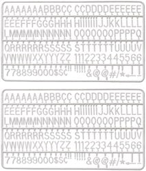 Letter set IEZZY voor letterbord 2x150 wit