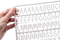 Letter set IEZZY voor letterbord 2x150 wit-2