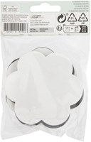 Canvas Nassau fine art ster en bloem 13cm magnetisch 4 stuks-3