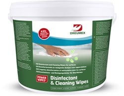Desinfectiedoekjes Dreumex Disinfectant & Cleaning 350 stuks in dispenseremmer