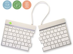 Gesplitst toetsenbord R-Go Split Break QWERTY WL Wit