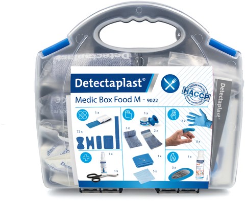 Detectaplast EHBO-koffer Medic Box Food Horeca HACCP inhoud tot 10 personen