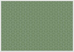 Placemat IEZZY hexagon groen