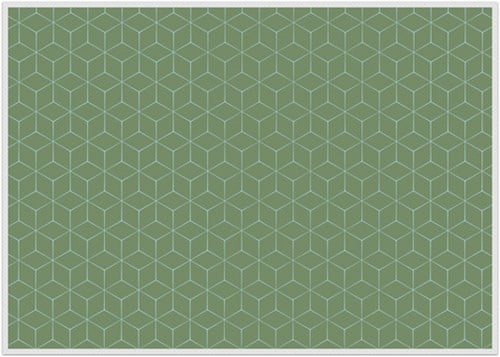 Placemat IEZZY hexagon groen