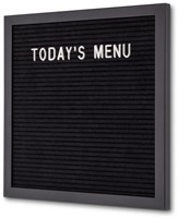 Letterbord IEZZY 30x30cm zwart hout-2