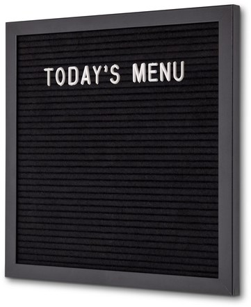 Letterbord IEZZY 30x30cm zwart hout-2