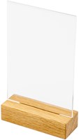 Menukaarthouder IEZZY tafeldisplay A6 hout