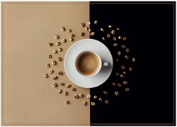 Placemat IEZZY koffiekop bruin