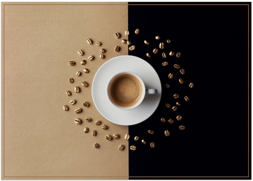 Placemat IEZZY koffiekop bruin