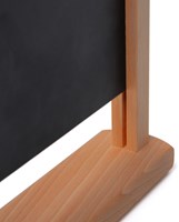 Krijtbord klein staand A5 lichtbruin hout-1