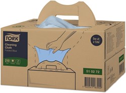 Reinigingsdoek Tork Cleaning W7 Handy Box 210 doeken blauw 510272