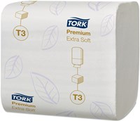 Toiletpapier Tork T3 gevouwen Premium Extra Soft 2-laags 30x252vel 114276-2