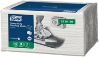 Reinigingsdoek Tork Heavy-Duty W8 45 doeken wit 530150
