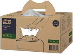Reinigingsdoek Tork Cleaning W7 Handy Box 210 doeken wit 510172