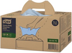 Reinigingsdoek Tork Heavy-Duty XL W7 Handy Box 120 doeken blauw 530276
