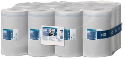 Poetsrol Tork Reflex™ M3 Centerfeed Mini 1-laags 120m wit 473246