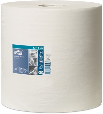 Poetspapier Tork Wiping Advanced Combi W1/2 1-laags 460m wit 131135-2