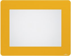Vloersticker Durable kader voor A4 documenten verwijderbaar geel 10 stuks