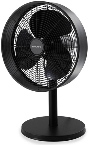 Tafelventilator Tomado Ø 35 cm retro zwart