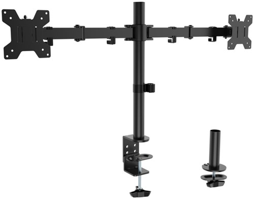 Monitor arm 2 schermen 17-27 inch zwart Quantore-2