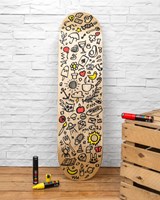 Posca paintmarker PC1-MC set van 8 markers in geassorteerde basiskleuren zwart-3