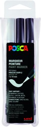 Posca paintmarker PCF-350 brush tip assorti 3 stuks zwart