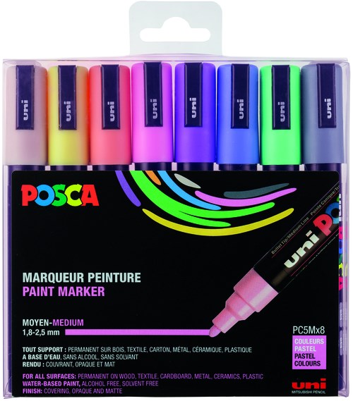 Uni POSCA paintmarker PC-5M, 1,8 - 2,5 mm, zwart