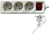Stekkerdoos BRASQ 3 voudig 3 meter wit-1
