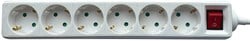 Stekkerdoos BRASQ 6 voudig 1.4 meter wit
