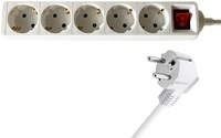 Stekkerdoos BRASQ 5 voudig 3 meter wit-1