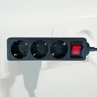Stekkerdoos BRASQ 3 voudig 1.4 meter zwart-3