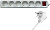 Stekkerdoos BRASQ 6 voudig 3 meter wit-1