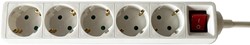 Stekkerdoos BRASQ 5 voudig 1.4 meter wit