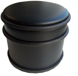 Zwarte deurstopper 9 x 7,5 cm 1 kg