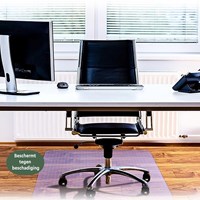 Bureaustoelmat BRASQ PVC 90x120 voor harde vloer-7