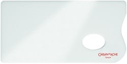 Verfpalet Caran d'ache plexiglas 26x13cm wit